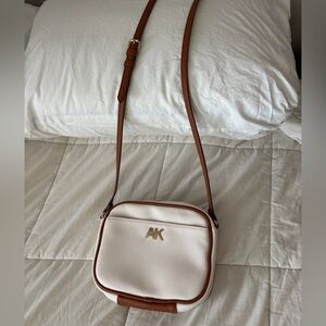 Neutral Cream Crossbody Bag | Anne Klein Travel Everyday Minimal Bag
